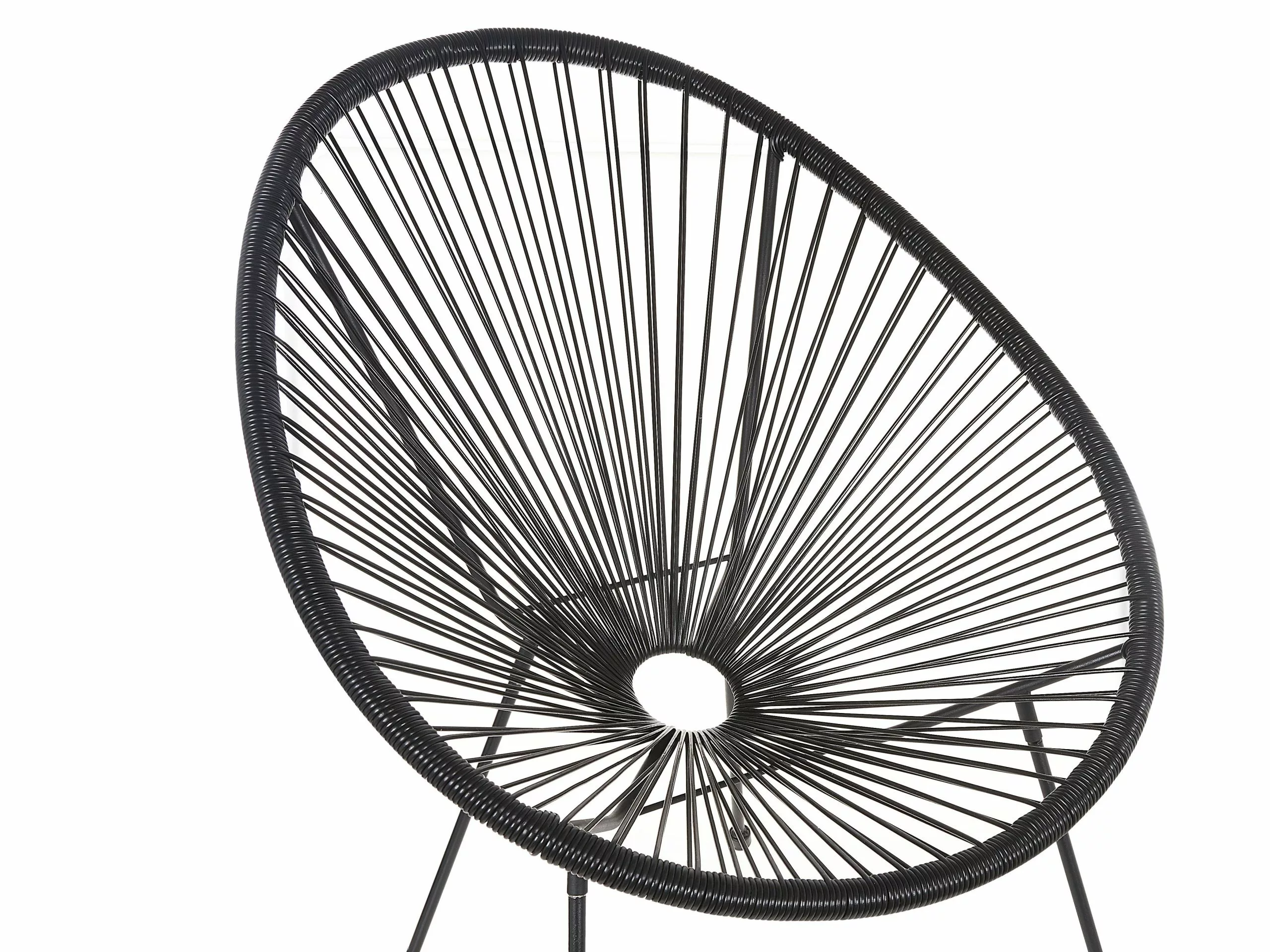 Beliani Narutuoli Polyrottinki Musta ACAPULCO II - Image 10