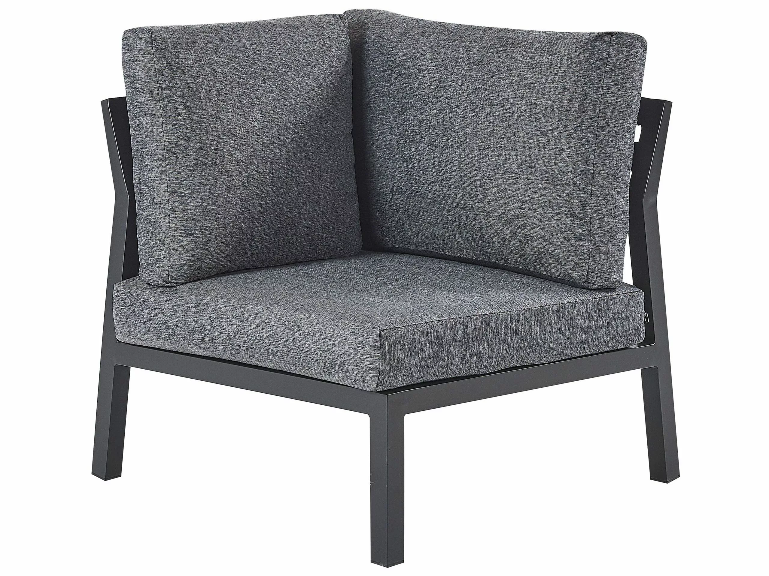 Beliani Puutarhasohvasetti 5-istuttava Tummanharmaa VIZZINI - Image 8