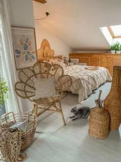 Beliani Riikinkukkotuoli Rottinki Luonnonväri FLORENTINE -Ulkokalusteet shop undef src sa picid 798530 type whitesh image