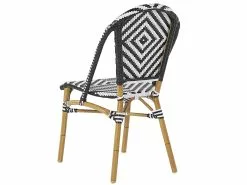 Beliani Puutarhatuolit 4kpl Setti Mustavalkoinen RIFREDDO -Ulkokalusteet shop undef src sa picid 798679 type whitesh image scaled