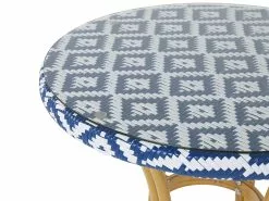 Beliani Puutarhapöytä ø 70 Cm Sinivalkoinen RIFREDDO -Ulkokalusteet shop undef src sa picid 798873 type whitesh image scaled