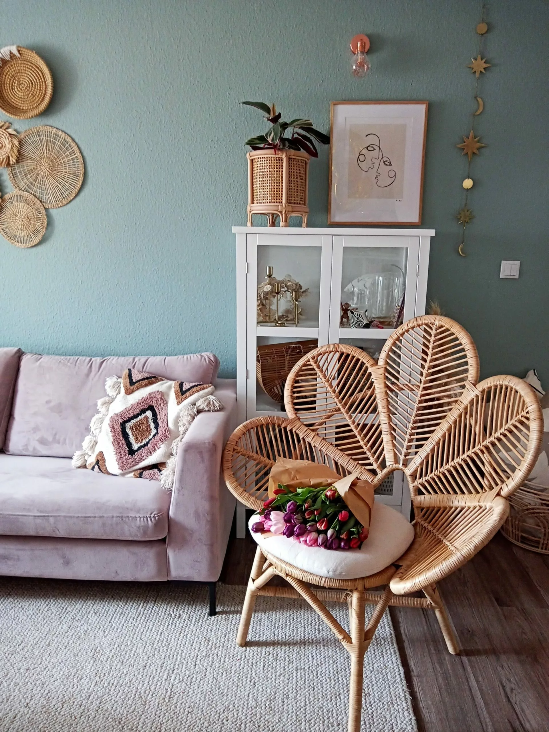 Beliani Riikinkukkotuoli Rottinki Luonnonväri FLORENTINE - Image 4