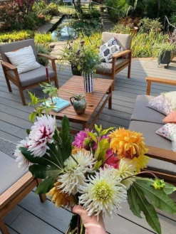 Beliani 4-istuttava Ulkosohvaryhmä Akasiapuu Ruskeanharmaa MANILA -Ulkokalusteet shop undef src sa picid 800616 type whitesh image scaled