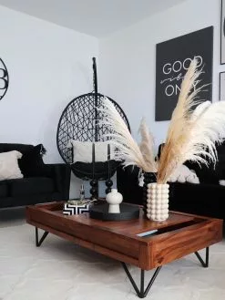 Beliani Riipputuoli Jalustalla Musta ALATRI -Ulkokalusteet shop undef src sa picid 800740 type whitesh image scaled