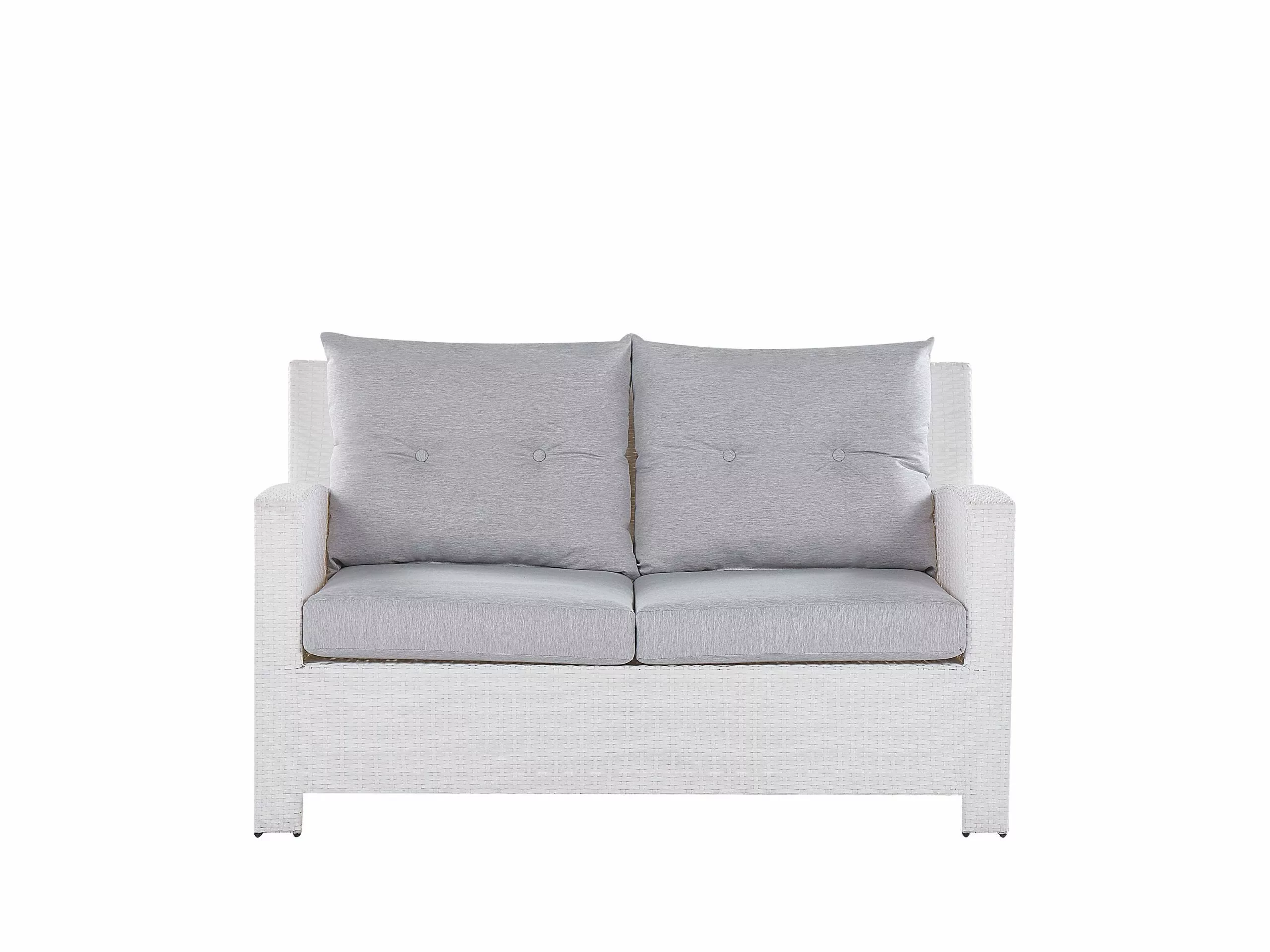 Beliani 4-istuttava Ulkosohvaryhmä Polyrottinki Valkoinen SAN MARINO 3 Beliani 4-istuttava Ulkosohvaryhmä Polyrottinki Valkoinen SAN MARINO - Image 3