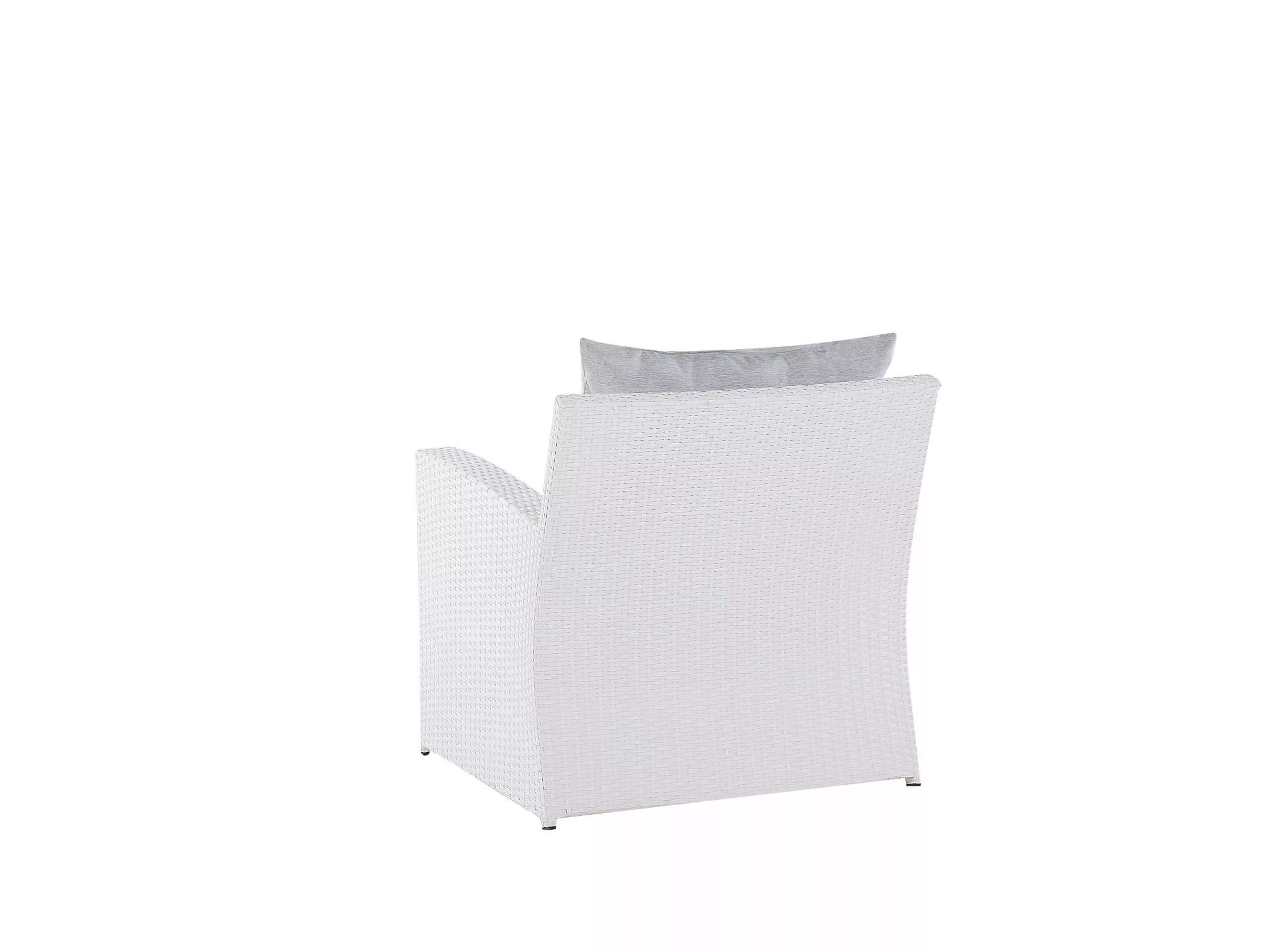 Beliani 4-istuttava Ulkosohvaryhmä Polyrottinki Valkoinen SAN MARINO 8 Beliani 4-istuttava Ulkosohvaryhmä Polyrottinki Valkoinen SAN MARINO - Image 8