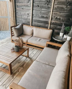 Beliani 4-istuttava Ulkosohvaryhmä Sertifioitu Akasiapuu Oikeak. Ruskeanharmaa TIMOR -Ulkokalusteet shop undef src sa picid 802743 type whitesh image scaled