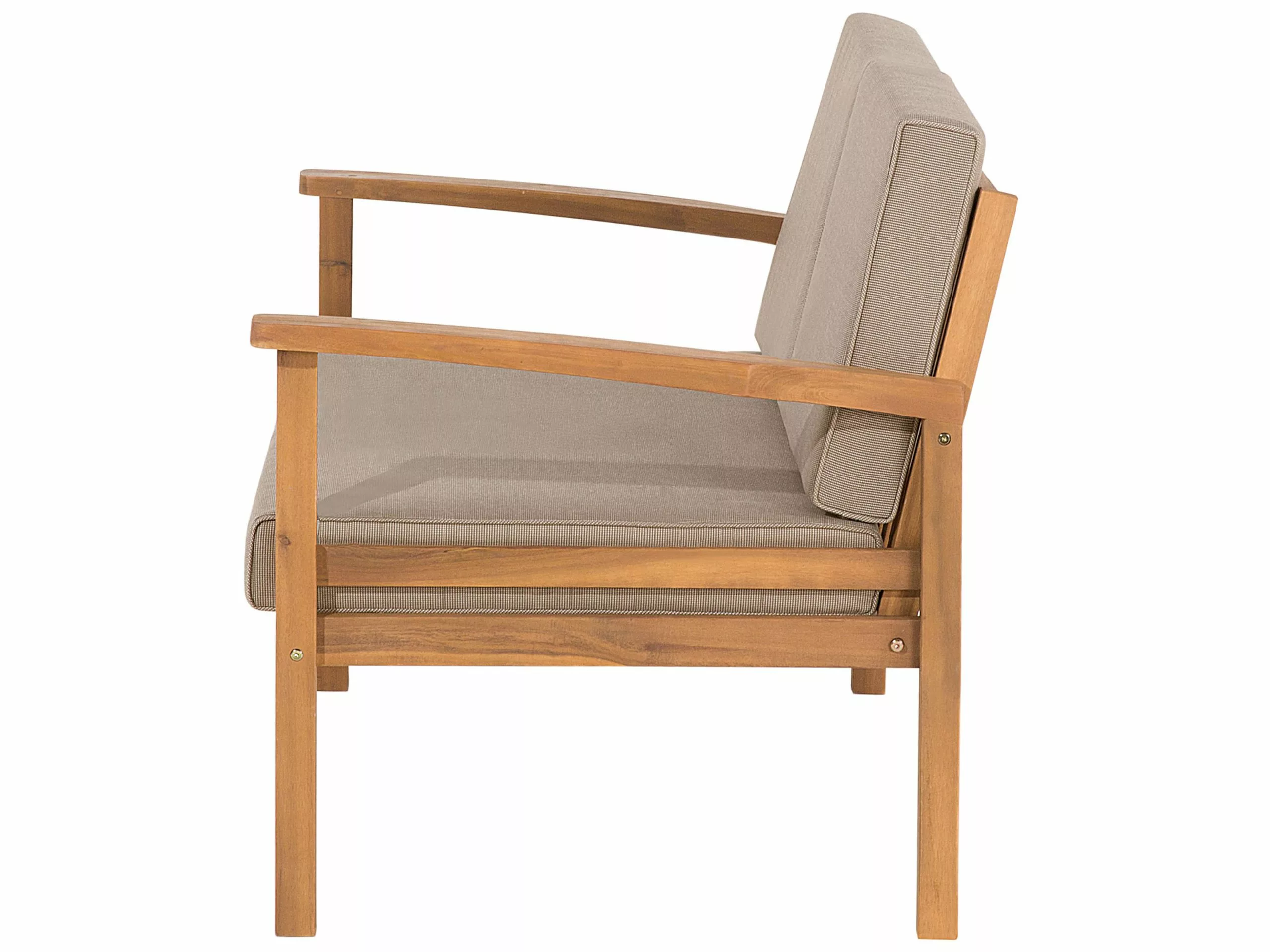 Beliani 4-istuttava Ulkosohvaryhmä Sertifioitu Akasiapuu Ruskeanharmaa MANILA 4 Beliani 4-istuttava Ulkosohvaryhmä Sertifioitu Akasiapuu Ruskeanharmaa MANILA - Image 4