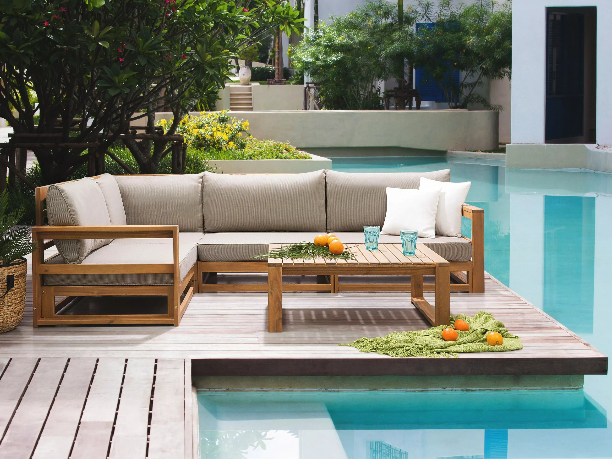 Beliani 4-istuttava Ulkosohvaryhmä Sertifioitu Akasiapuu Oikeak. Ruskeanharmaa TIMOR 2 Beliani 4-istuttava Ulkosohvaryhmä Sertifioitu Akasiapuu Oikeak. Ruskeanharmaa TIMOR - Image 2