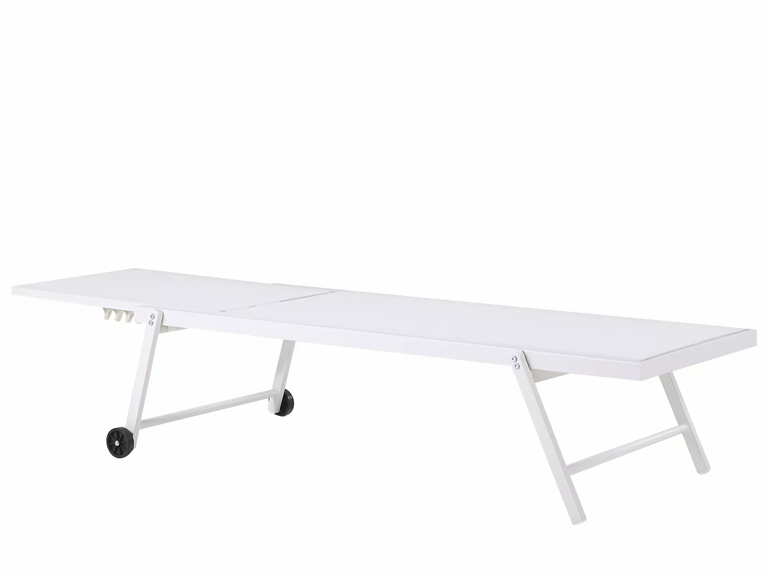 Beliani Aurinkotuoli Metallinen Valkoinen PORTOFINO 5 Beliani Aurinkotuoli Metallinen Valkoinen PORTOFINO - Image 5