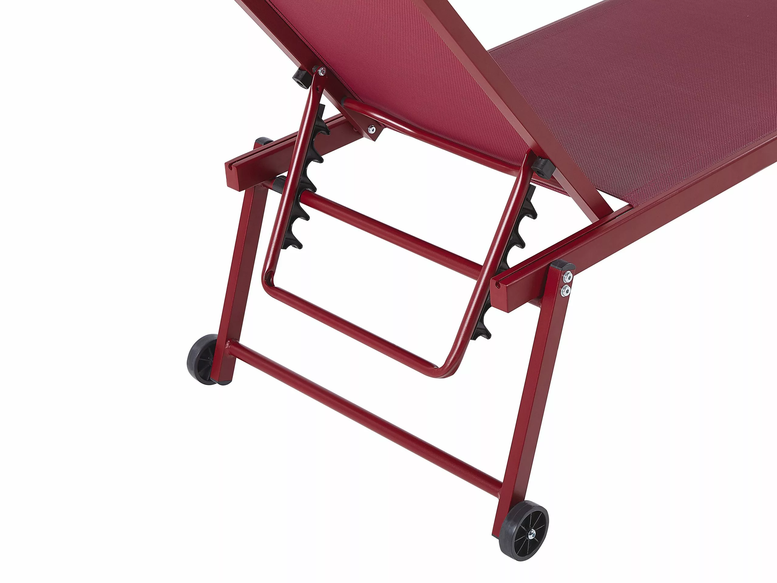 Beliani Metallinen Punainen Aurinkotuoli PORTOFINO 7 Beliani Metallinen Punainen Aurinkotuoli PORTOFINO - Image 7