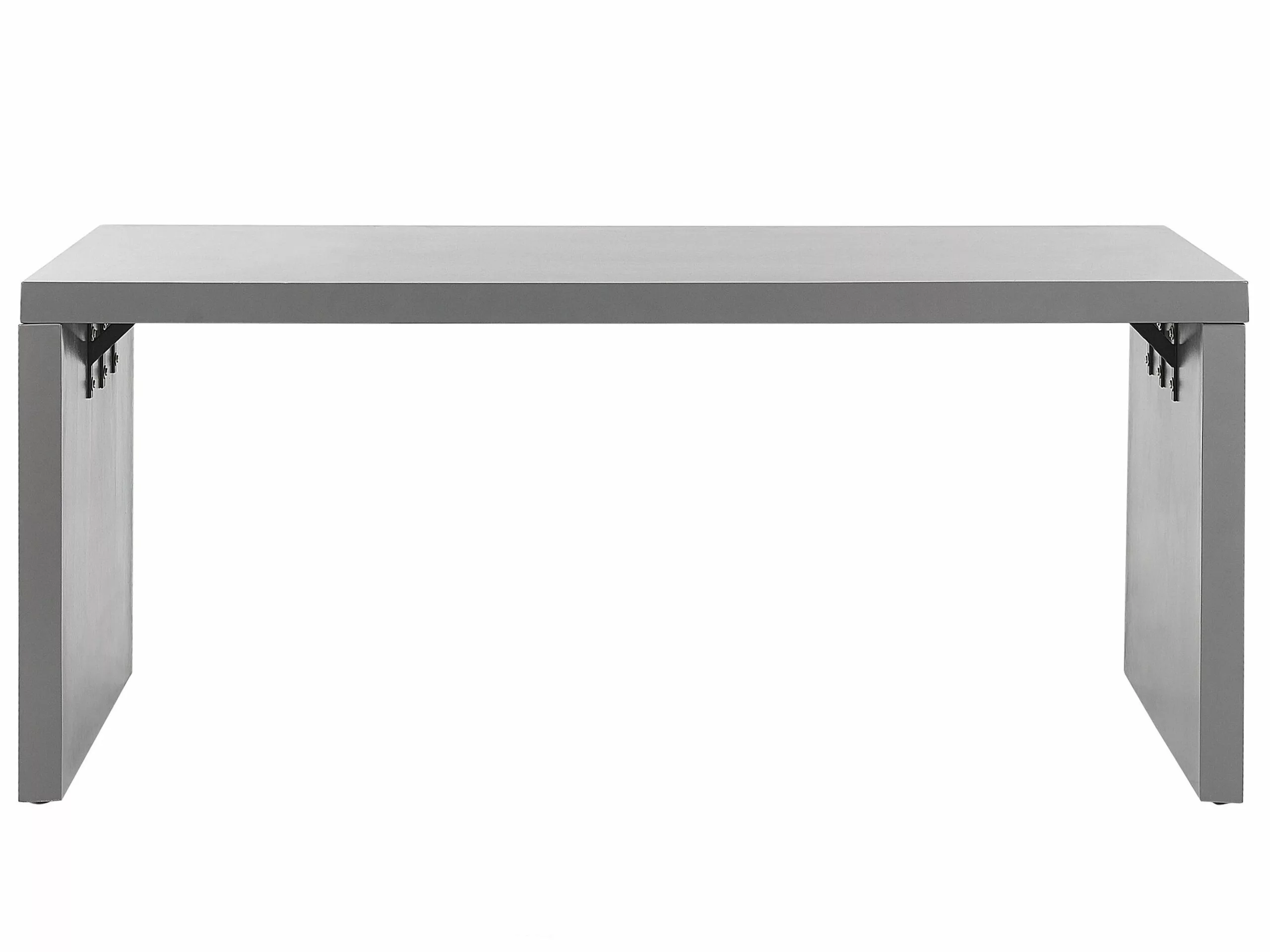 Beliani Puutarhapöytä Kuitusementti U-muoto Harmaa 180 X 90 Cm TARANTO - Image 4