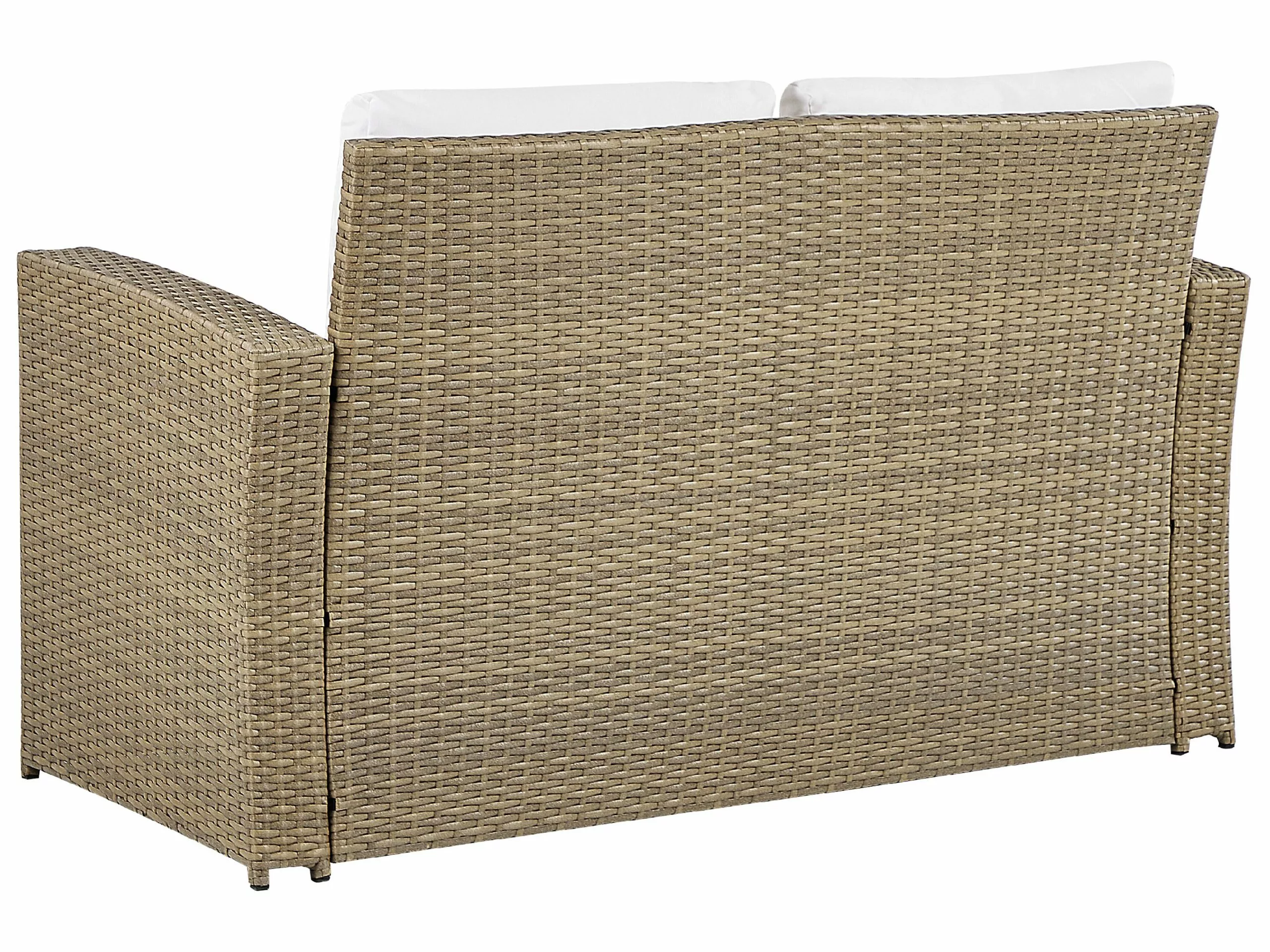 Beliani Vaaleanruskea 4-istuttava PE-rottinkinen Ulkosohvaryhmä LUCA 9 Beliani Vaaleanruskea 4-istuttava PE-rottinkinen Ulkosohvaryhmä LUCA - Image 9