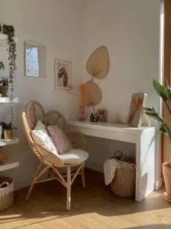 Beliani Riikinkukkotuoli Rottinki Luonnonväri FLORENTINE -Ulkokalusteet shop undef src sa picid 805421 type whitesh image scaled