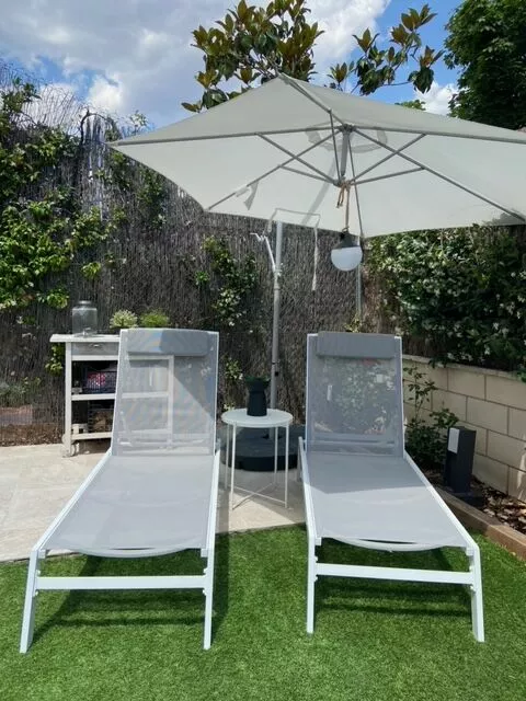 Beliani Harmaa Alumiininen Aurinkotuoli CATANIA II - Image 4