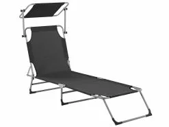 Beliani Musta Teräksinen Aurinkotuoli Katoksella FOLIGNO 13 Beliani Musta Teräksinen Aurinkotuoli Katoksella FOLIGNO -Ulkokalusteet shop undef src sa picid 810030 type whitesh image scaled