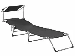 Beliani Musta Teräksinen Aurinkotuoli Katoksella FOLIGNO 15 Beliani Musta Teräksinen Aurinkotuoli Katoksella FOLIGNO -Ulkokalusteet shop undef src sa picid 810032 type whitesh image scaled