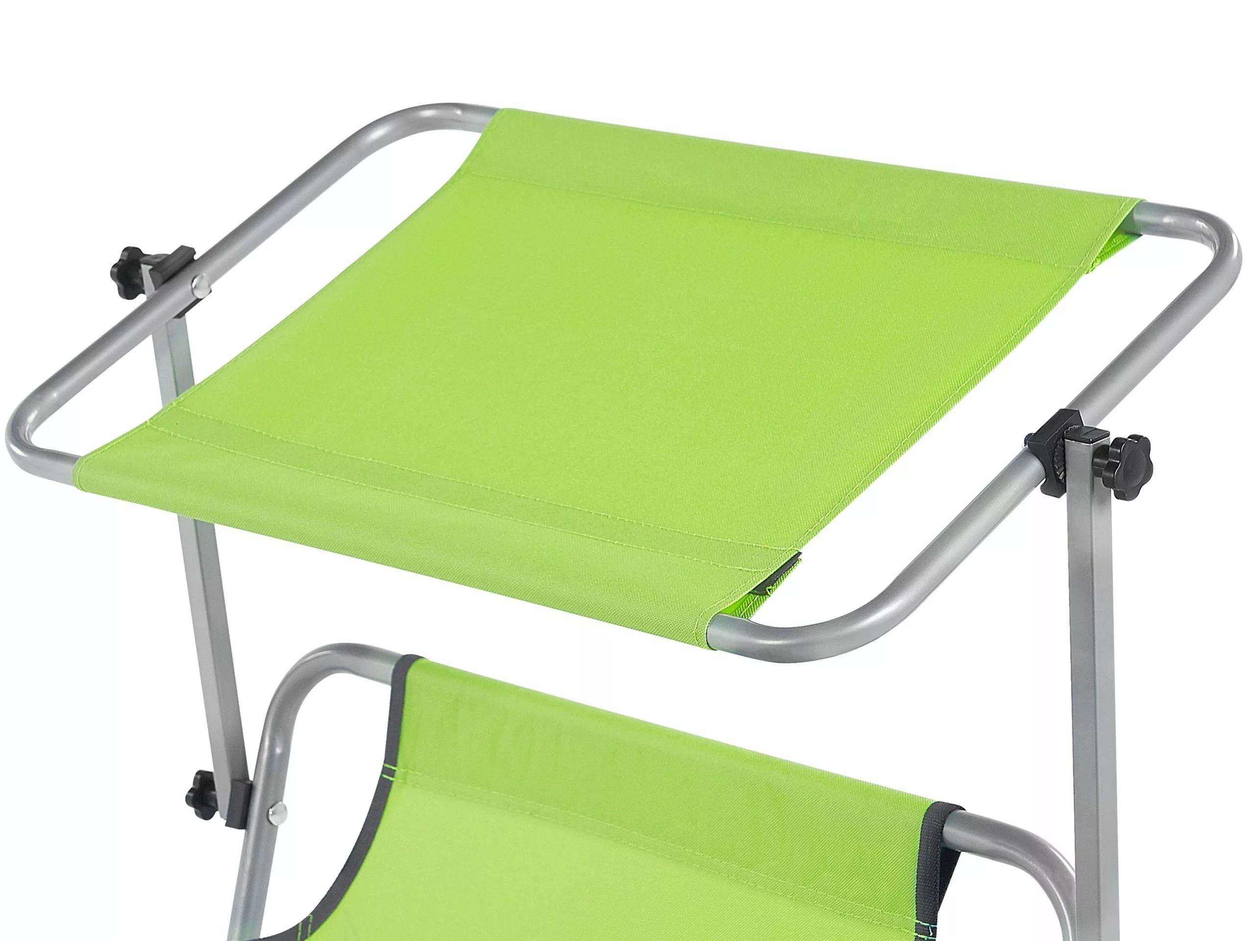 Beliani Limenvihreä Teräksinen Aurinkotuoli Katoksella FOLIGNO 9 Beliani Limenvihreä Teräksinen Aurinkotuoli Katoksella FOLIGNO - Image 9