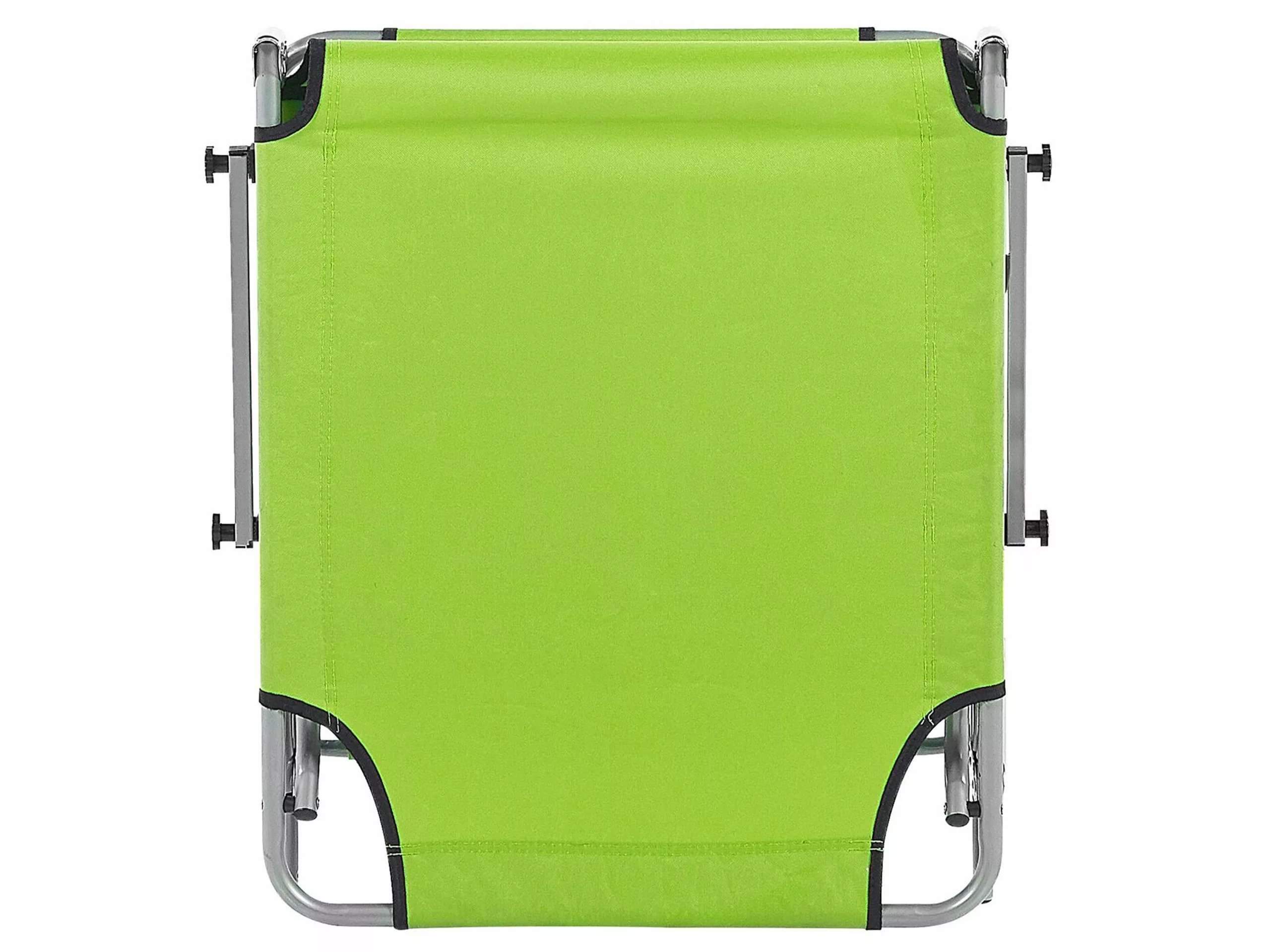 Beliani Limenvihreä Teräksinen Aurinkotuoli Katoksella FOLIGNO 8 Beliani Limenvihreä Teräksinen Aurinkotuoli Katoksella FOLIGNO - Image 8