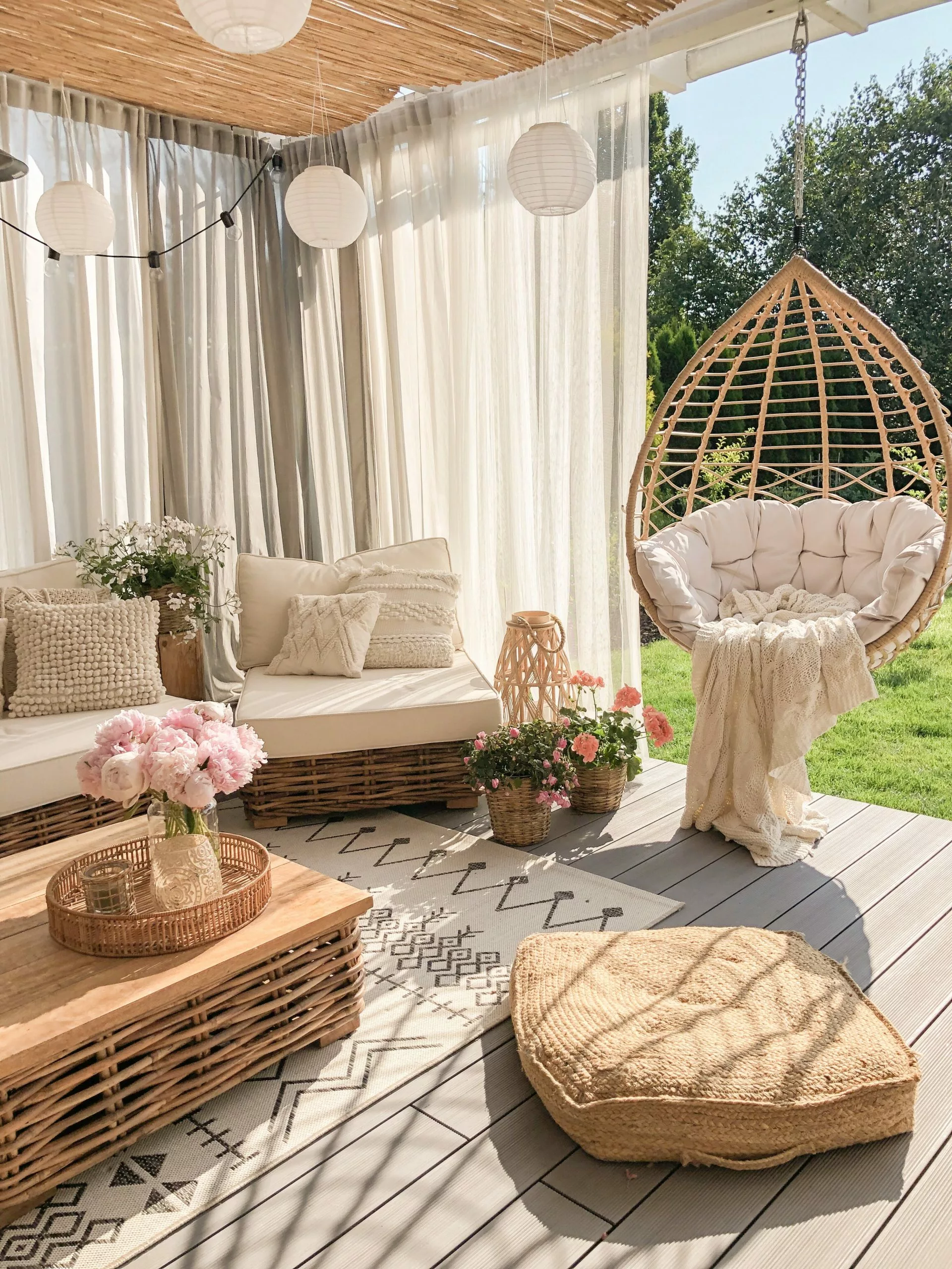 Beliani 4-istuttava Ulkosohvaryhmä Rottinki Vasenk. Luonnonväri VARALLO 8 Beliani 4-istuttava Ulkosohvaryhmä Rottinki Vasenk. Luonnonväri VARALLO - Image 8