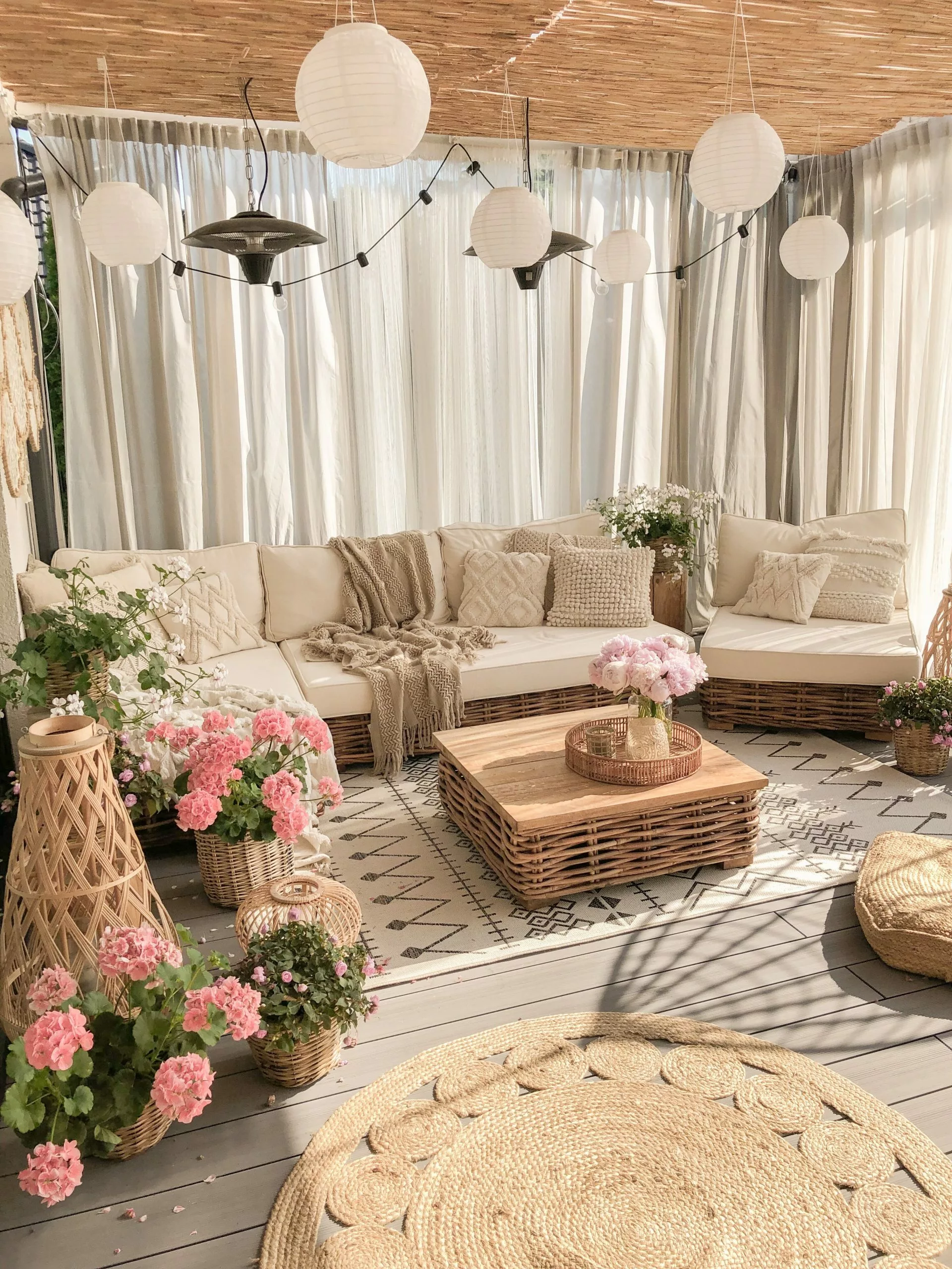 Beliani 4-istuttava Ulkosohvaryhmä Rottinki Vasenk. Luonnonväri VARALLO 9 Beliani 4-istuttava Ulkosohvaryhmä Rottinki Vasenk. Luonnonväri VARALLO - Image 9