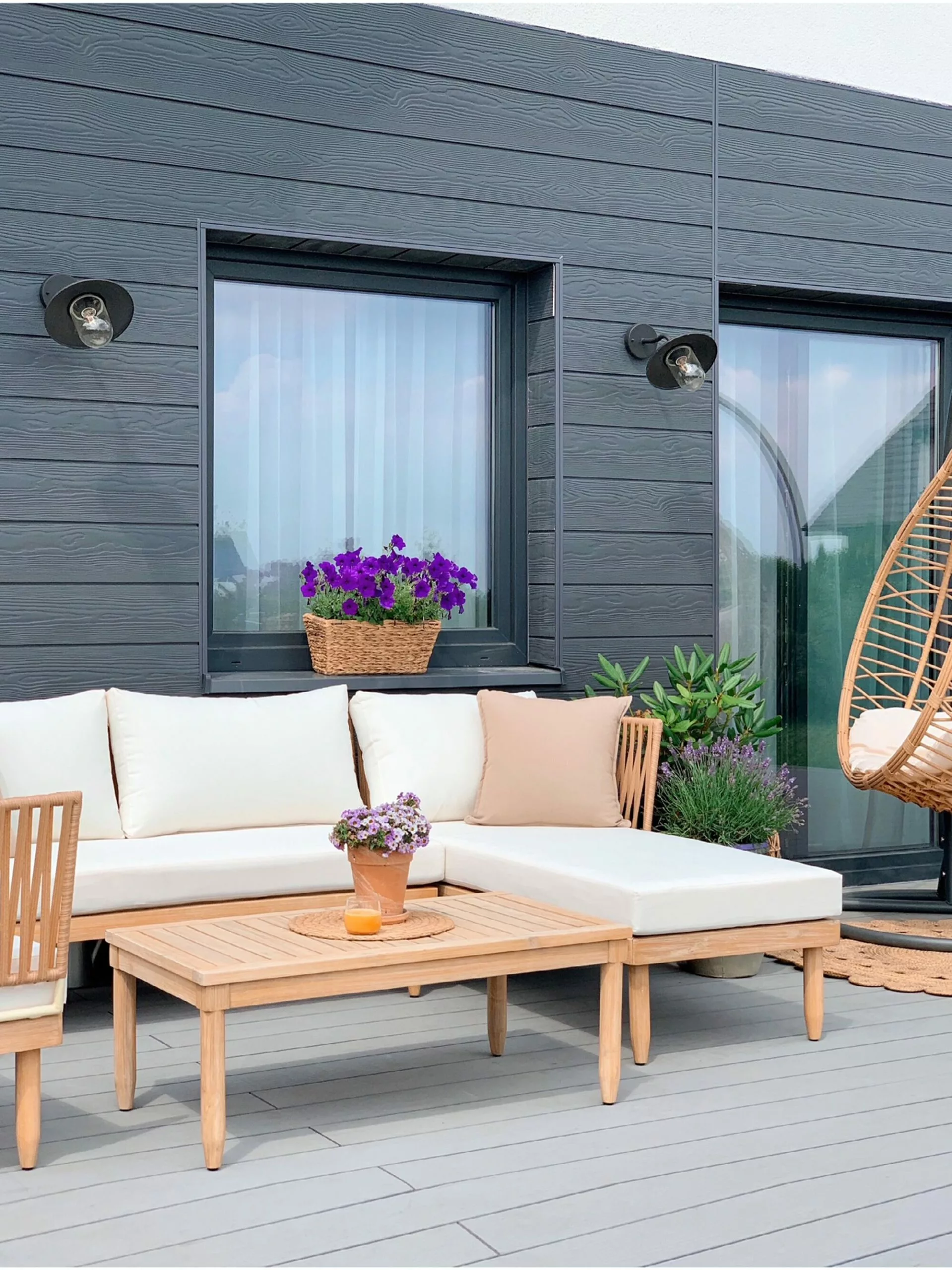 Beliani 4-istuttava Ulkosohvaryhmä Akasiapuu Vasenk. Valkoinen CREMONA 6 Beliani 4-istuttava Ulkosohvaryhmä Akasiapuu Vasenk. Valkoinen CREMONA - Image 6