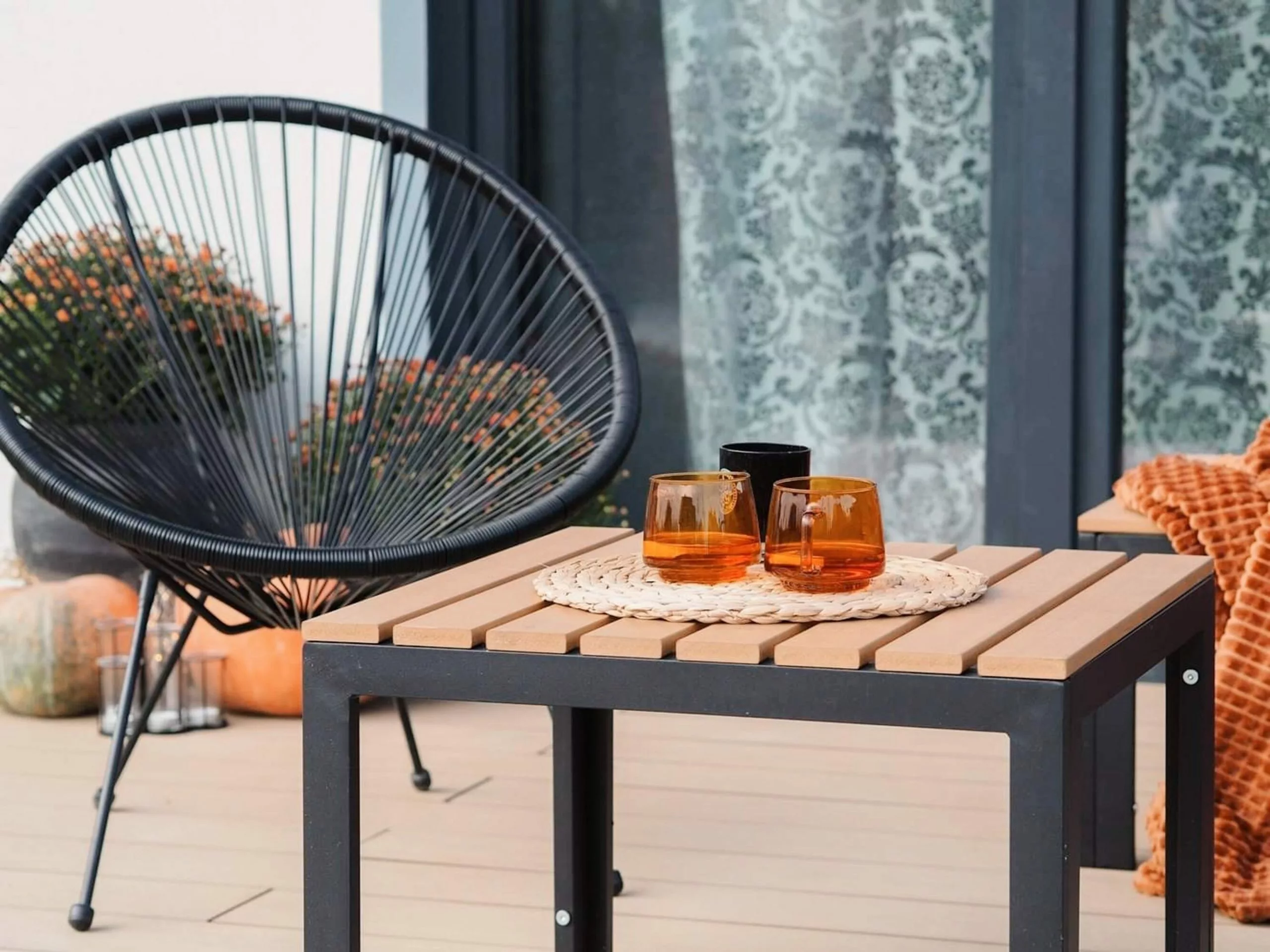 Beliani Narutuoli Polyrottinki Musta ACAPULCO II - Image 4