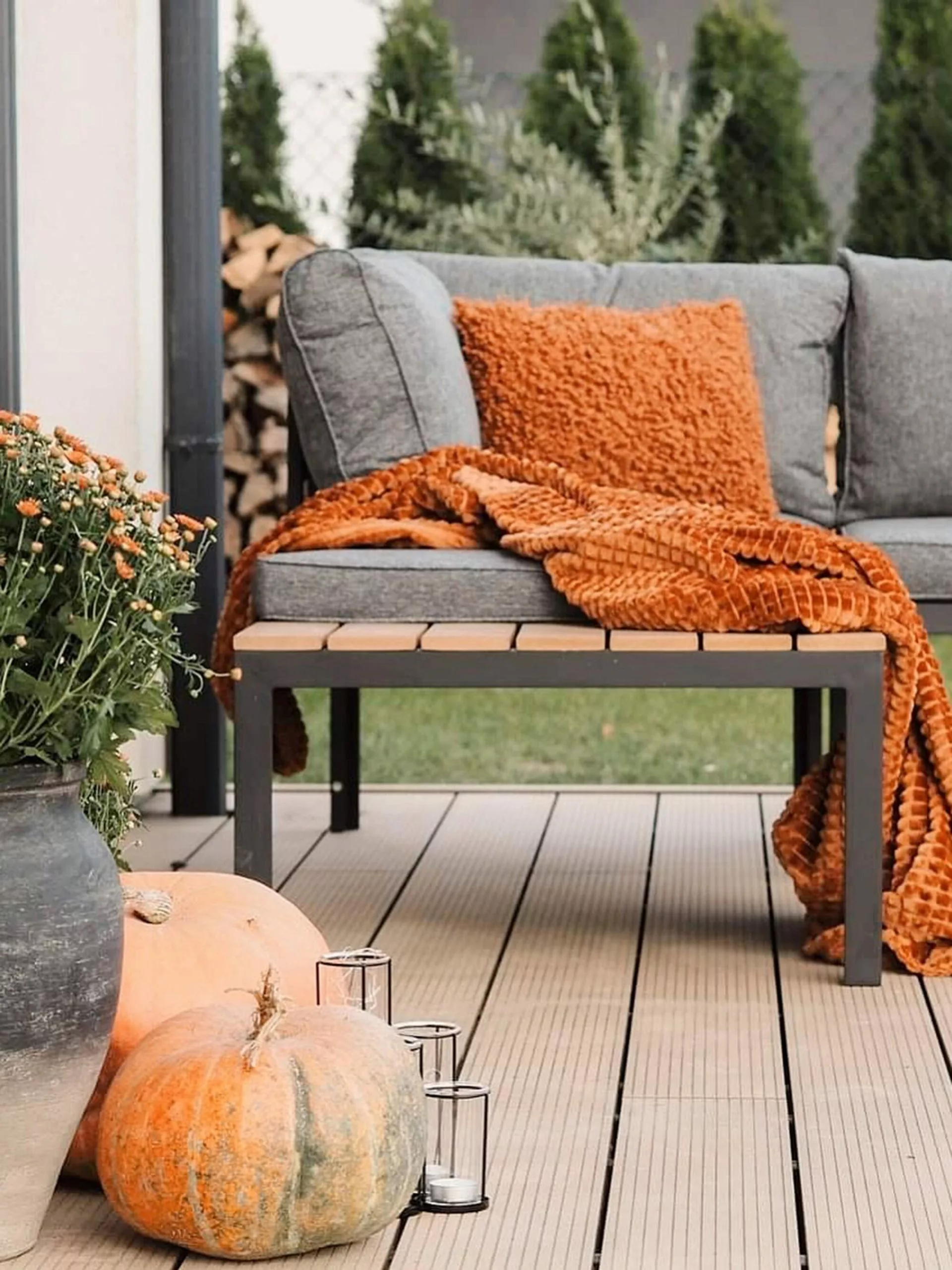 Beliani 4-istuttava Ulkosohvaryhmä Harmaa/vaalea Puu PIENZA 4 Beliani 4-istuttava Ulkosohvaryhmä Harmaa/vaalea Puu PIENZA - Image 4