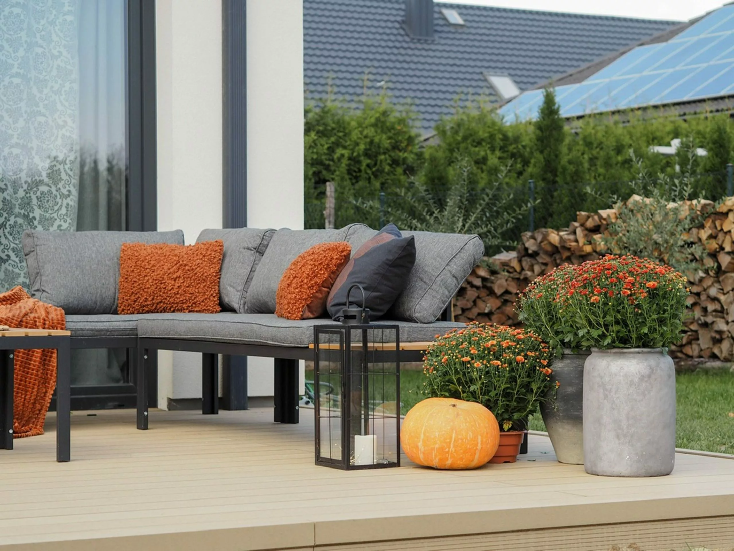 Beliani 4-istuttava Ulkosohvaryhmä Harmaa/vaalea Puu PIENZA 5 Beliani 4-istuttava Ulkosohvaryhmä Harmaa/vaalea Puu PIENZA - Image 5