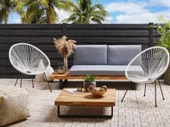 Beliani Narutuoli Polyrottinki Valkoinen ACAPULCO II 13 Beliani Narutuoli Polyrottinki Valkoinen ACAPULCO II -Ulkokalusteet shop undef src sa picid 811601 type whitesh image scaled