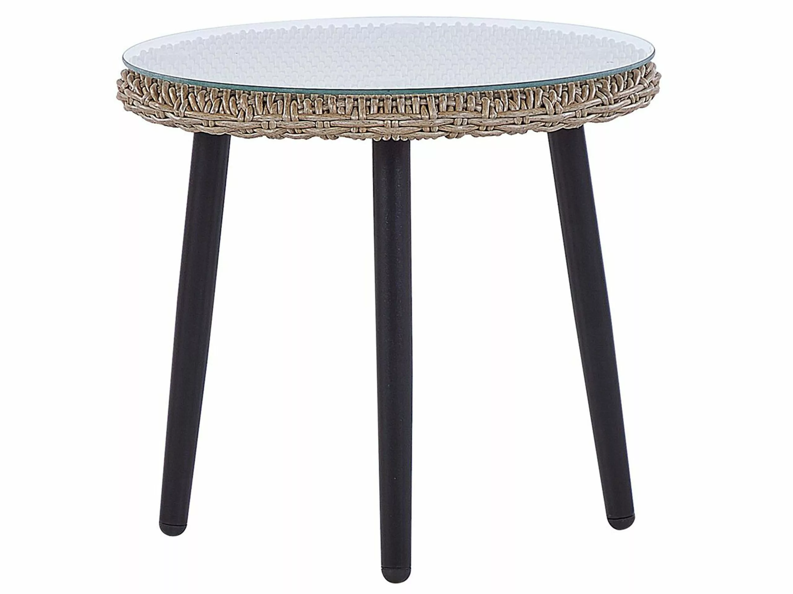 Beliani 2-istuttava Bistrosetti Polyrottinki Luonnonväri ORTIGIA - Image 8