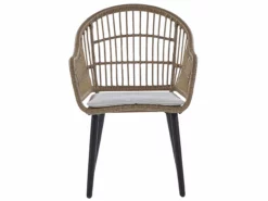 Beliani 6-istuttava Ulkoruokailuryhmä Polyrottinki Beige ALIANO II -Ulkokalusteet shop undef src sa picid 812458 type whitesh image scaled