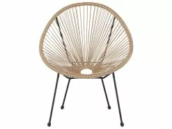 Beliani Narutuoli Polyrottinki Luonnonväri 2 Kpl ACAPULCO II -Ulkokalusteet shop undef src sa picid 813845 type whitesh image scaled