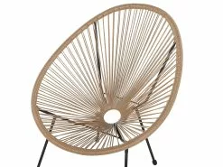 Beliani Narutuoli Polyrottinki Luonnonväri 2 Kpl ACAPULCO II -Ulkokalusteet shop undef src sa picid 813847 type whitesh image scaled