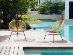 Beliani Narutuoli Polyrottinki Monivärinen Keltainen 2 Kpl ACAPULCO -Ulkokalusteet shop undef src sa picid 814215 type whitesh image scaled