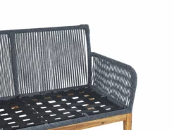 Beliani 4-istuttava Ulkosohvaryhmä Akasiapuu Valkoinen/sininen MERANO II -Ulkokalusteet shop undef src sa picid 818384 type whitesh image scaled