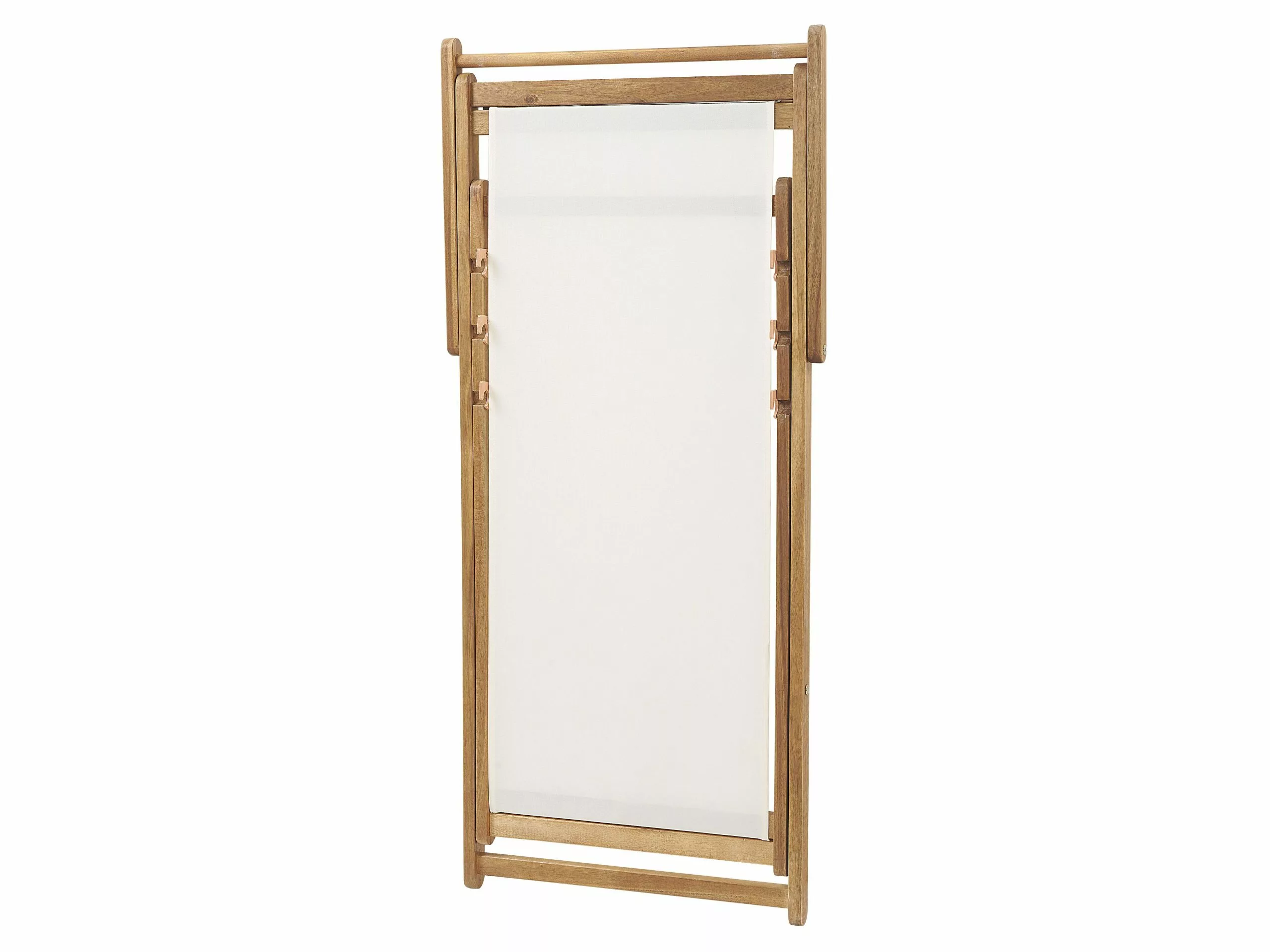 Beliani Vaalea Akaasiapuinen Aurinkotuoli Leopardikuvioisella Kankaalla 2 Kpl ANZIO - Image 6