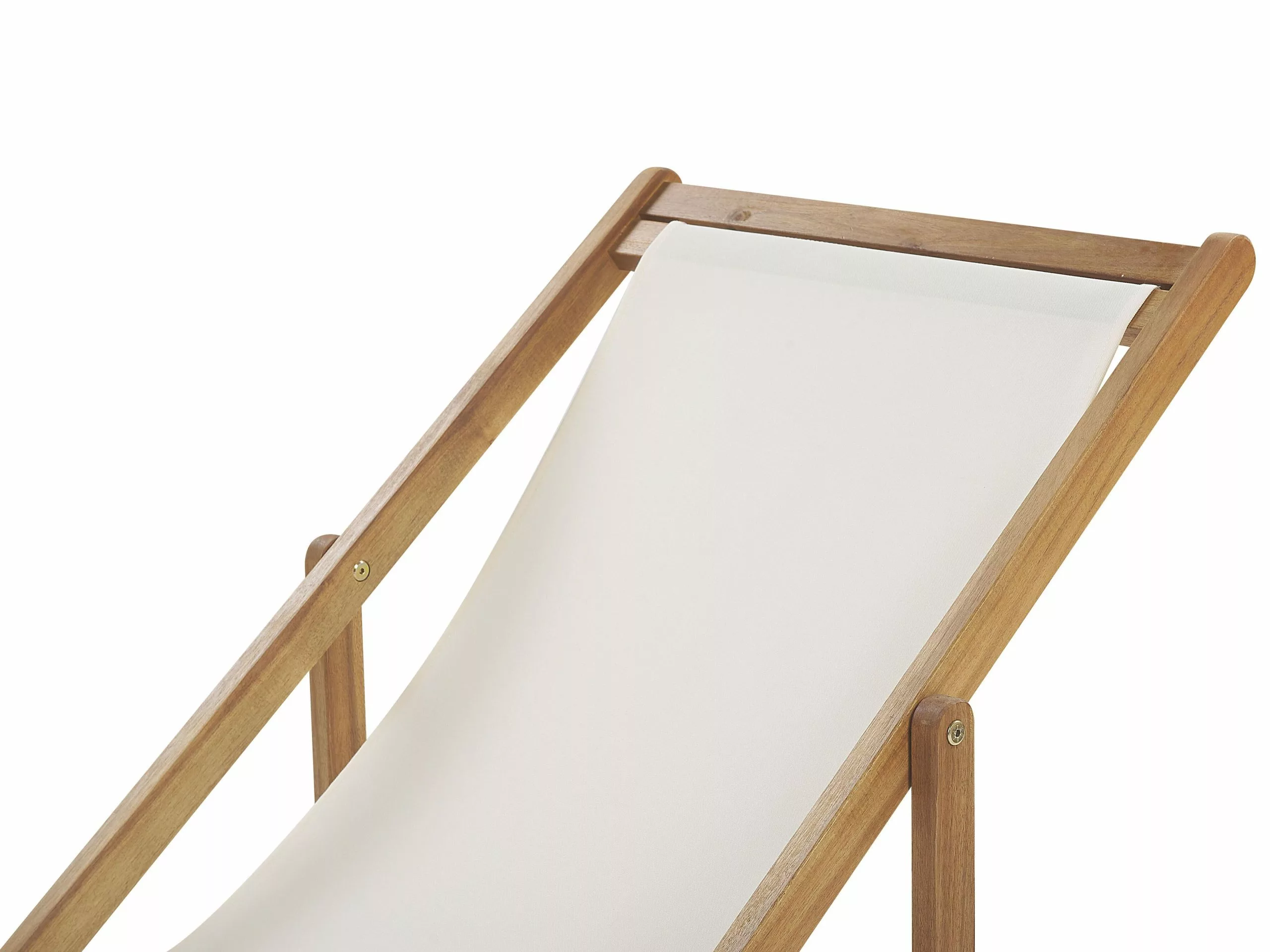 Beliani Vaalea Akaasiapuinen Aurinkotuoli Punaisella Kukkakuviokankaalla 2 Kpl ANZIO 7 Beliani Vaalea Akaasiapuinen Aurinkotuoli Punaisella Kukkakuviokankaalla 2 Kpl ANZIO - Image 7