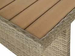 Beliani 5-istuttava Ulkosohvaryhmä Polyrottinki Ruskea FONTI -Ulkokalusteet shop undef src sa picid 820243 type whitesh image scaled