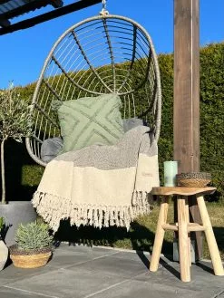 Beliani Riipputuoli Rottinkia Harmaa CASOLI -Ulkokalusteet shop undef src sa picid 820504 type whitesh image scaled