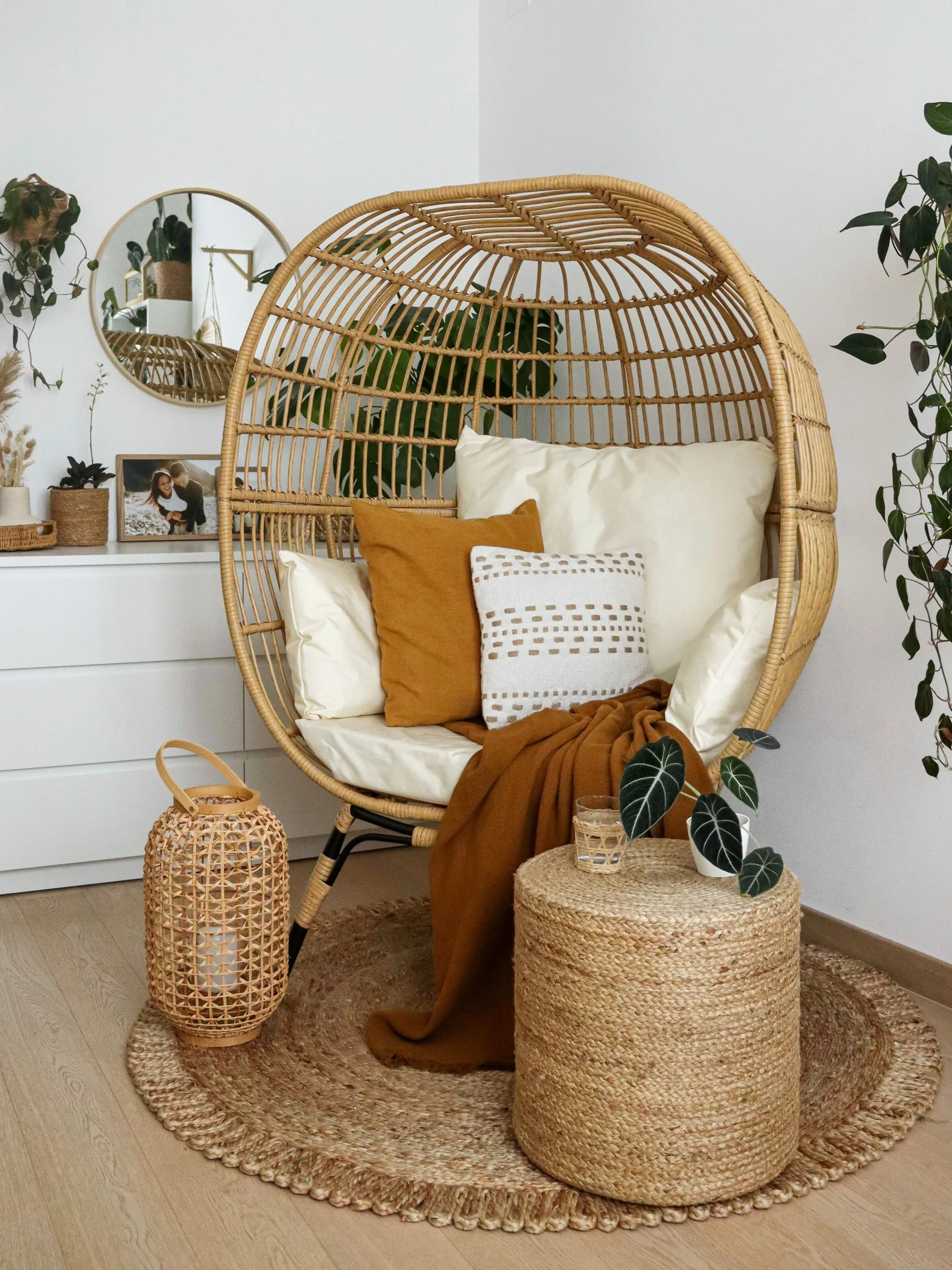 Beliani Korituoli Polyrottinki Luonnonväri VEROLI - Image 3