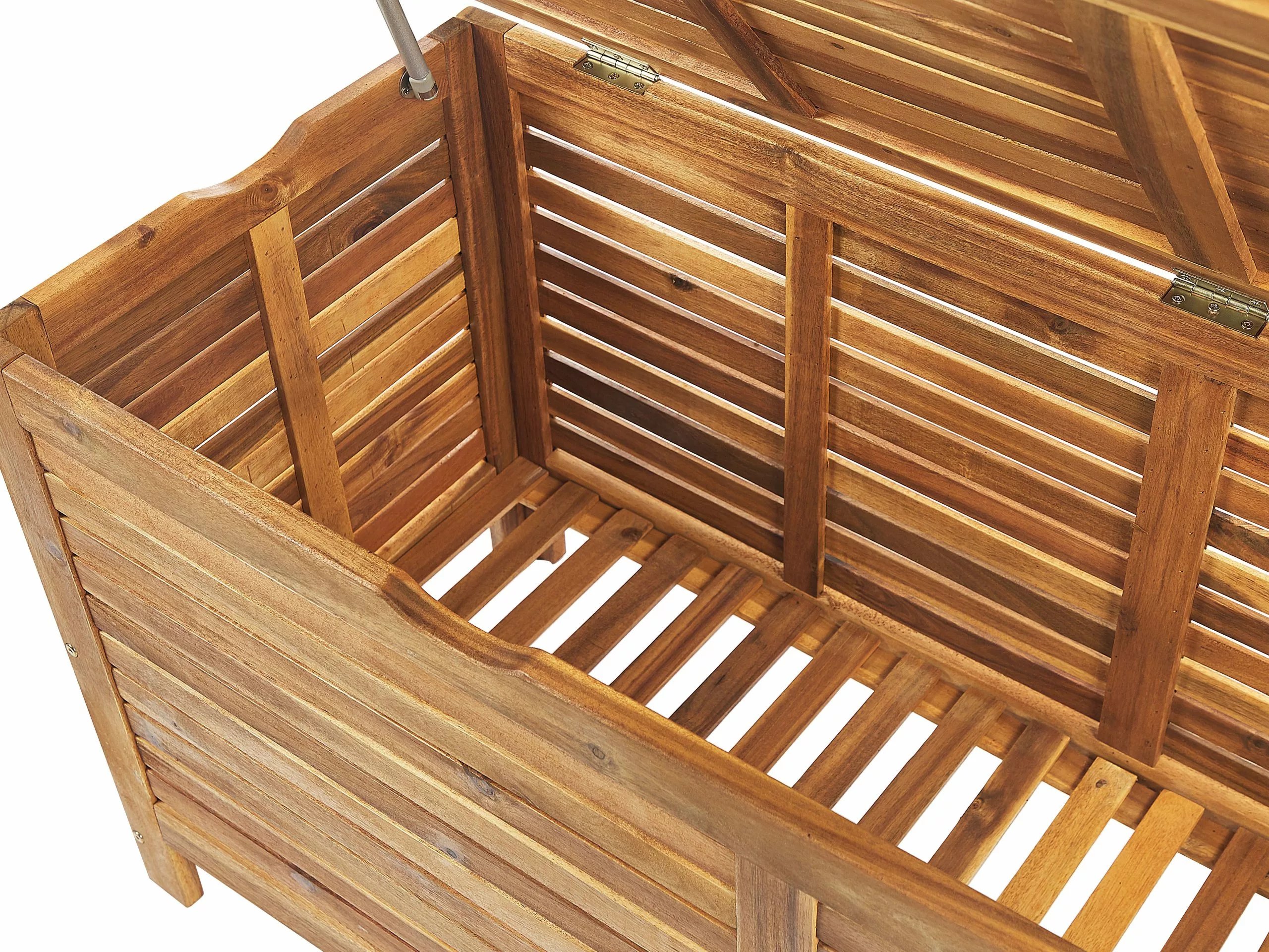 Beliani Vaalea Akaasiapuinen Ulkosäilytyslaatikko 130 X 64 Cm RIVIERA - Image 8