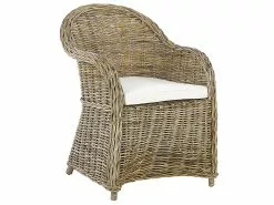 Beliani Puutarhatuoli Rottinki Luonnonväri SUSUA