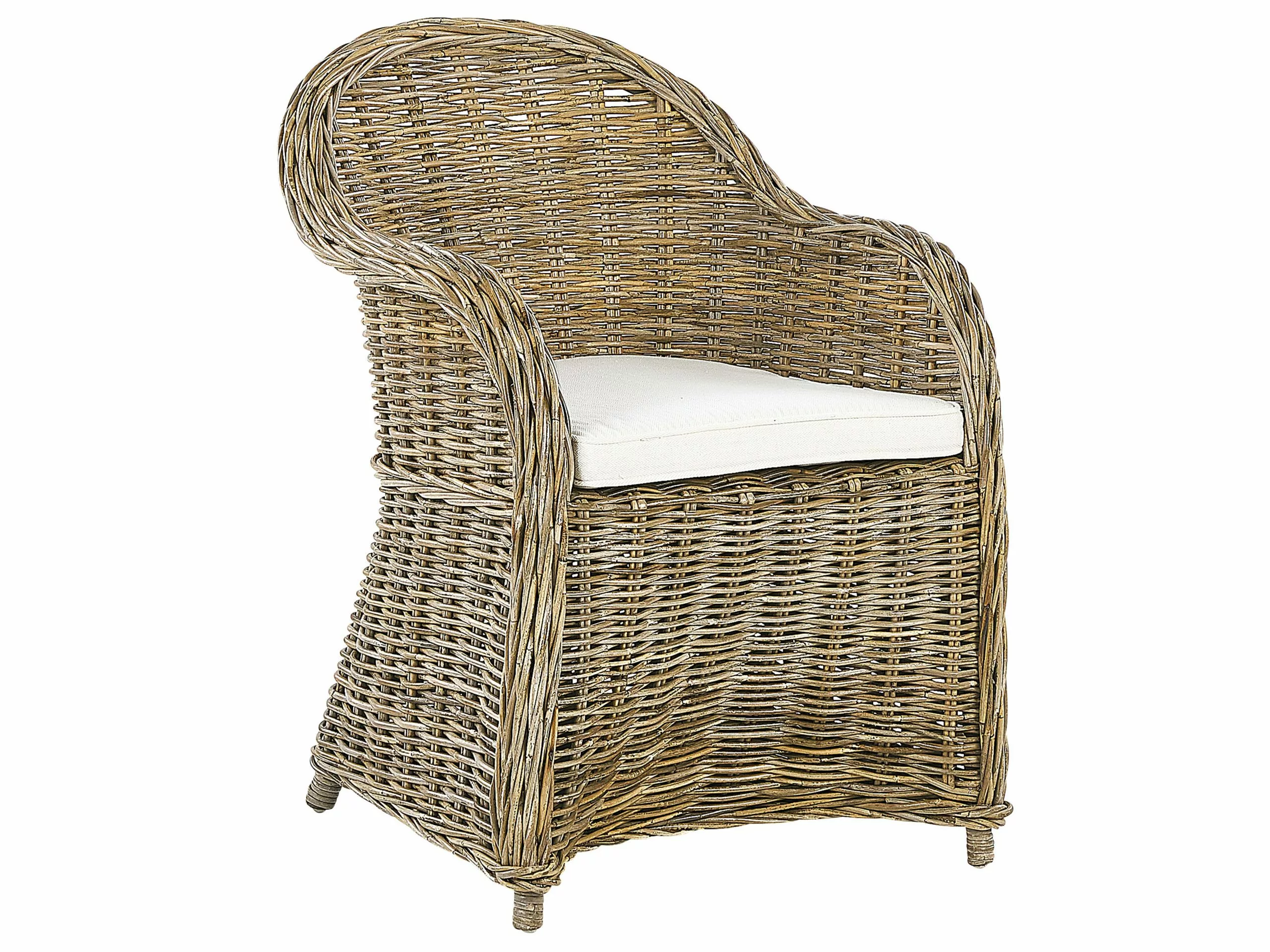 Beliani Puutarhatuoli Rottinki Luonnonväri 2 Kpl SUSUA - Image 5