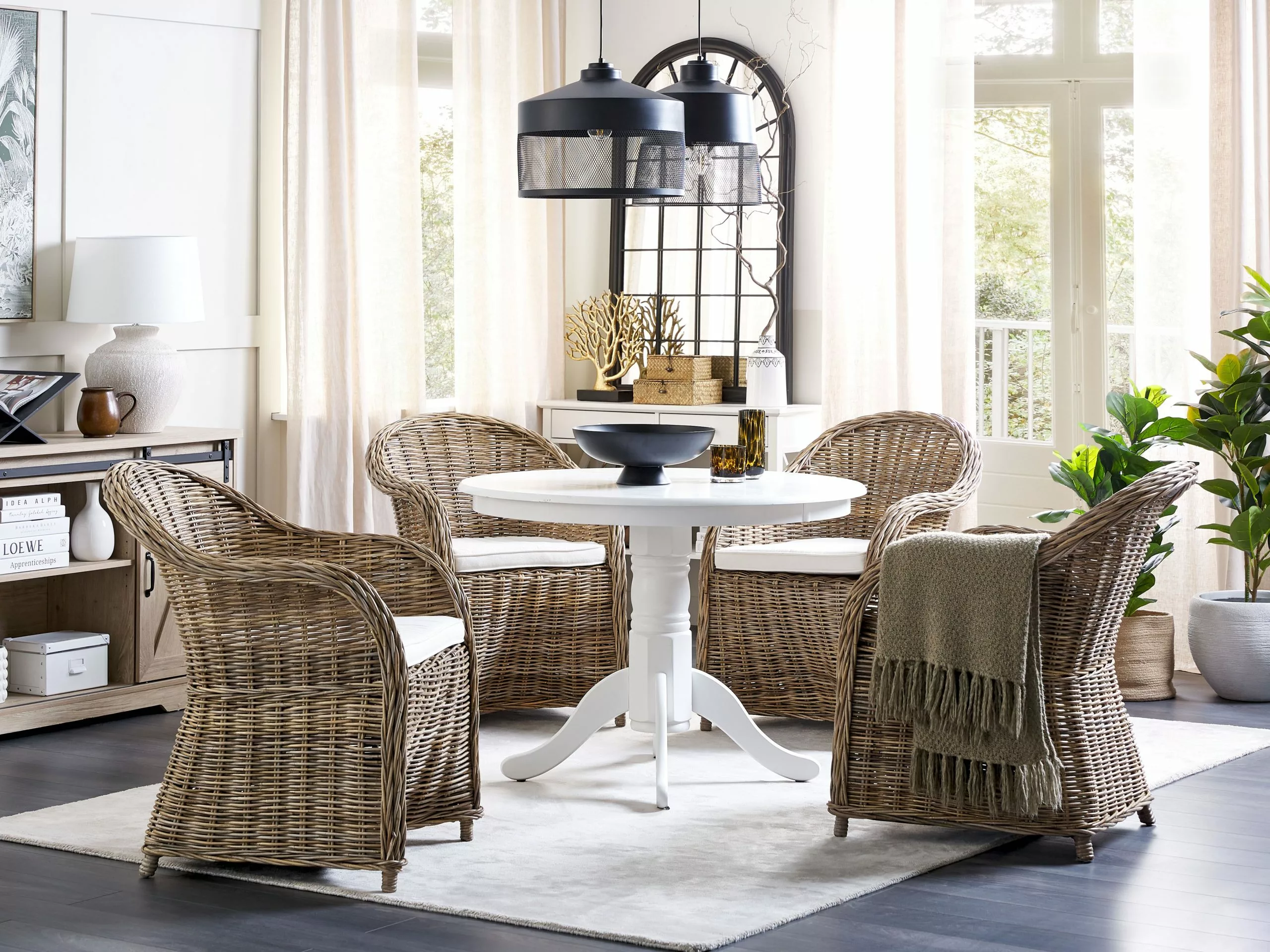 Beliani Puutarhatuoli Rottinki Luonnonväri 2 Kpl SUSUA - Image 3