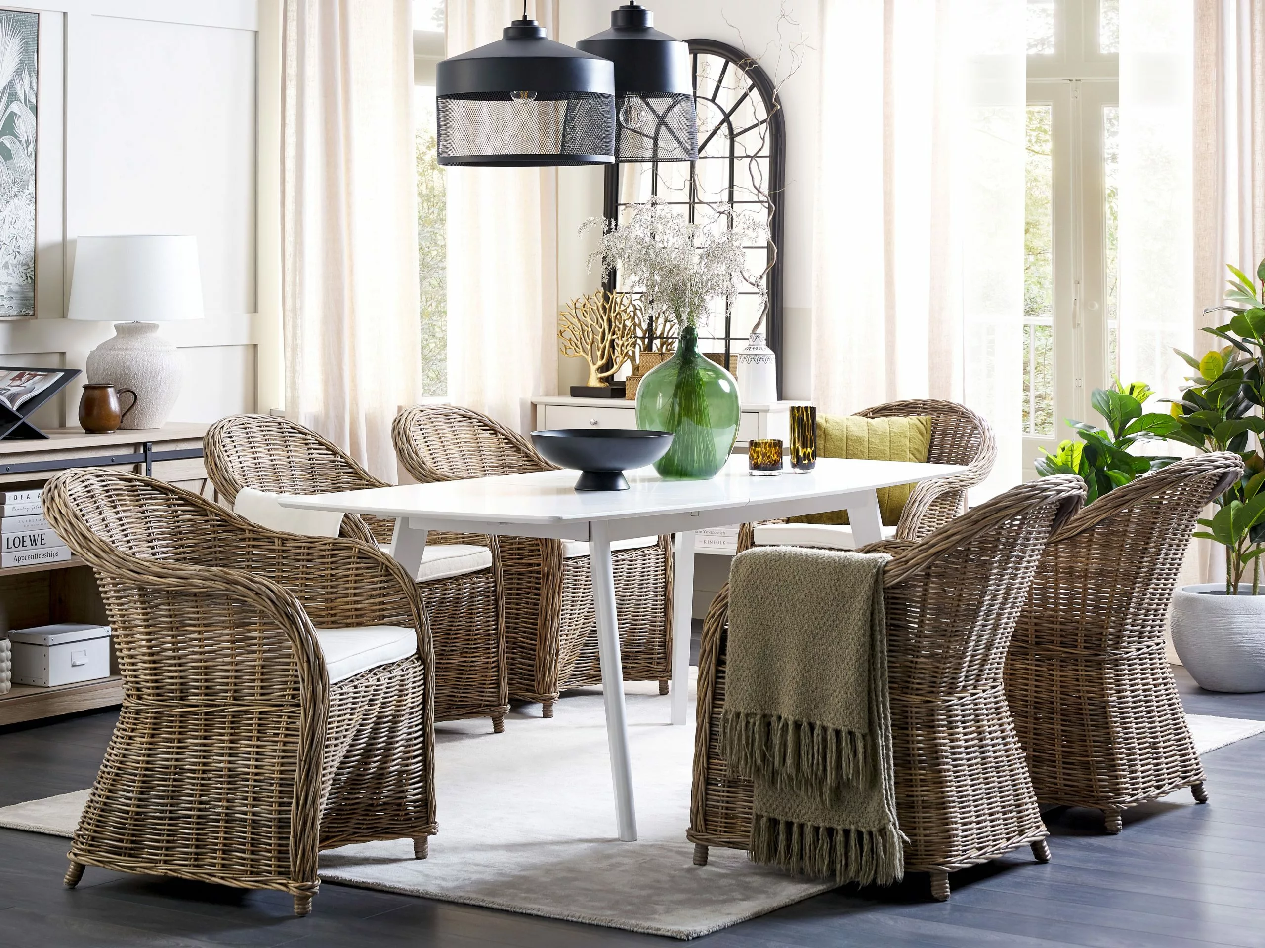 Beliani Puutarhatuoli Rottinki Luonnonväri 2 Kpl SUSUA - Image 4