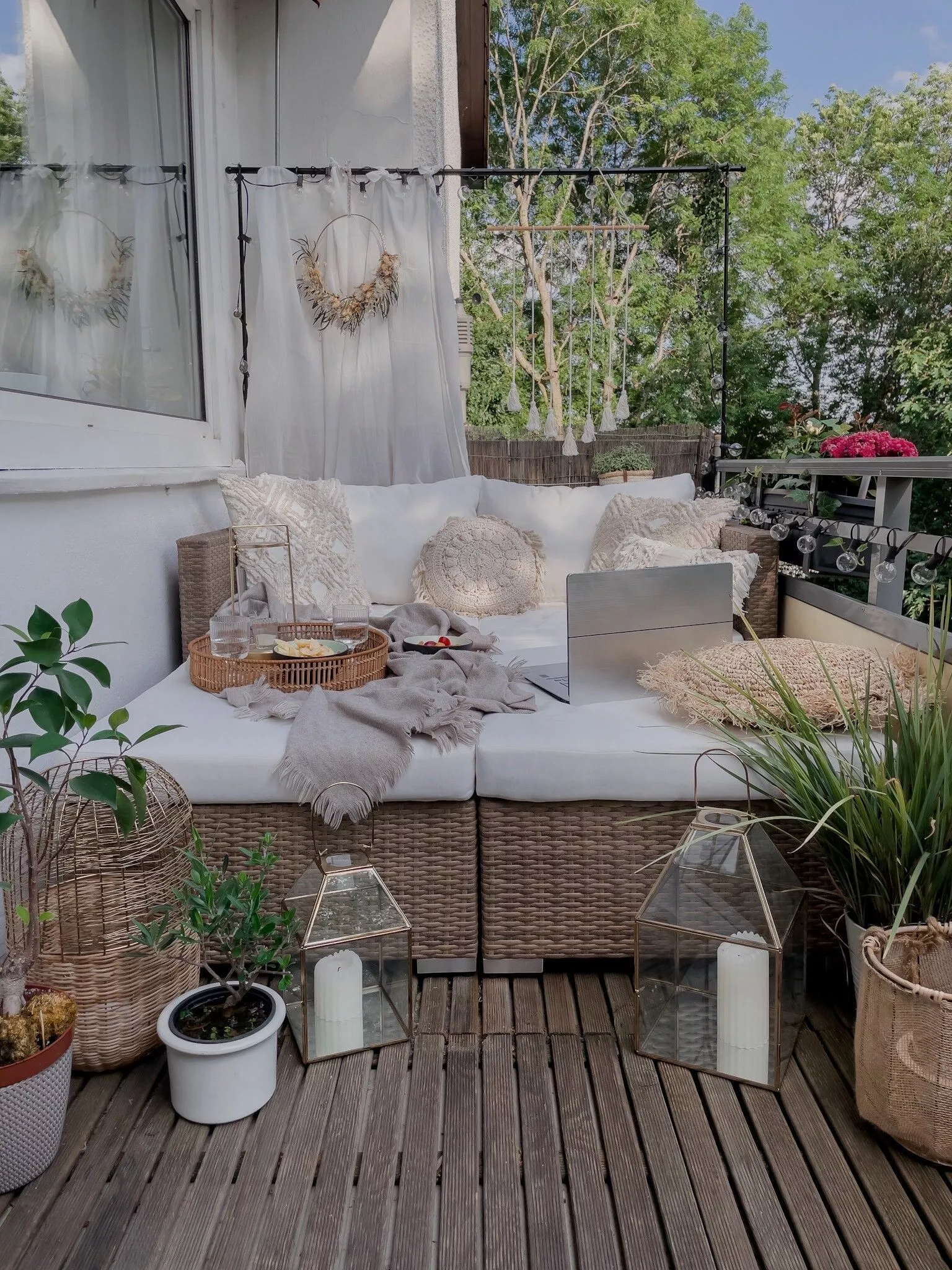 Beliani 2-istuttava Ulkosohvaryhmä Polyrottinki Ruskea NOTO - Image 3