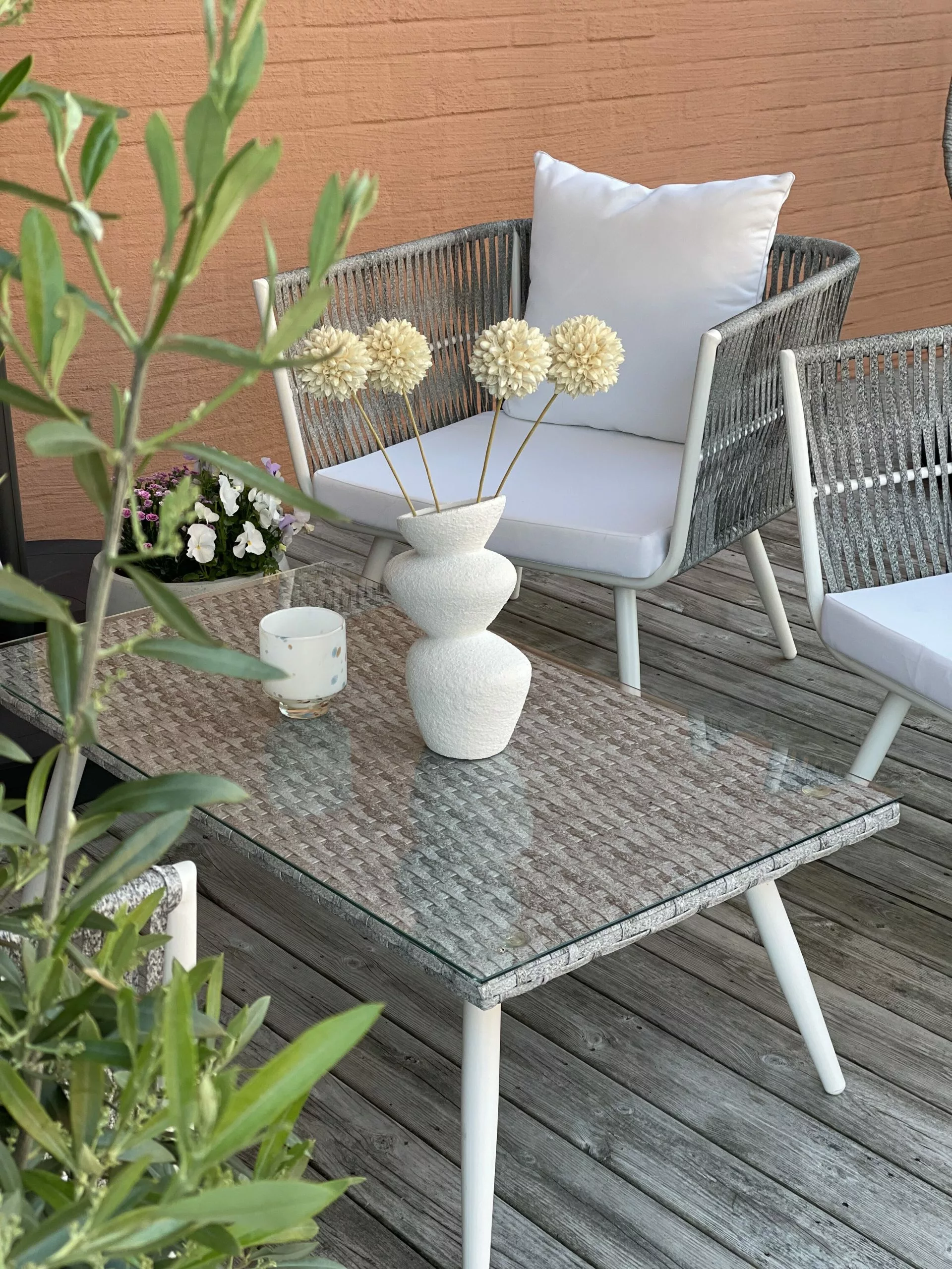 Beliani Puutarhasohvasetti Luonnonvalkoinen RAGUSA 5 Beliani Puutarhasohvasetti Luonnonvalkoinen RAGUSA - Image 5