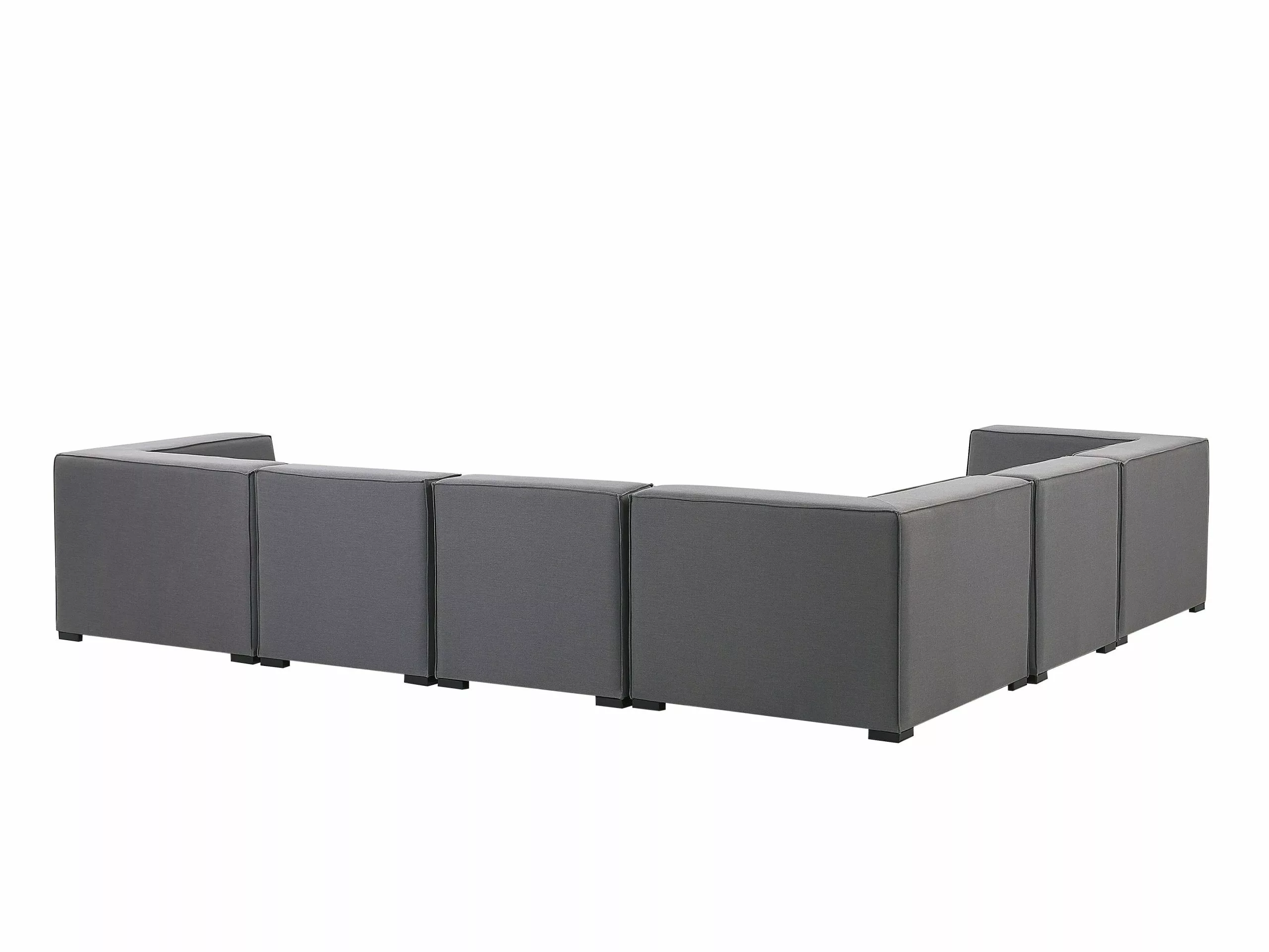 Beliani 7-istuttava Ulkosohva Kangas Oikeak. Harmaa AREZZO 7 Beliani 7-istuttava Ulkosohva Kangas Oikeak. Harmaa AREZZO - Image 7