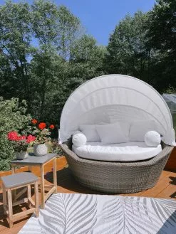 Beliani Aurinkovuode Polyrottinki Vaaleanruskea SYLT -Ulkokalusteet shop undef src sa picid 825725 type whitesh image scaled